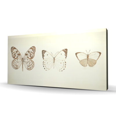 Sepia Butterflies | Bedroom Insect Canvas for Home Decor