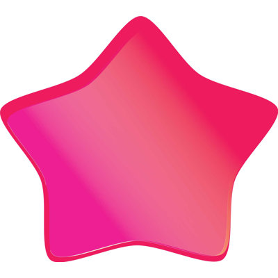 Adhésif décoratif étoile douce