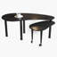 Table basse rotative à 360 degrés avec rangement spacieux et panneau de fibres à densité moyenne durable