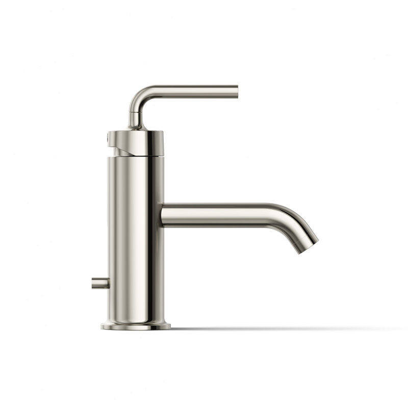 Purist® Single Hole Bathroom Faucet with Drain Assembly, Vibrant Polished Nickel