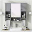 Armoire à pharmacie à miroir murale l 35,00 po H 28,70 po-1558150206