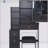 29.2" Small Space Left Bedside Cabinet Vanity Table + Cushioned Stool, Extra Large Right sliding mirror, Multi Layer High Capacity Storage, Practical Fashionable Dresser, Suitable For Small Space