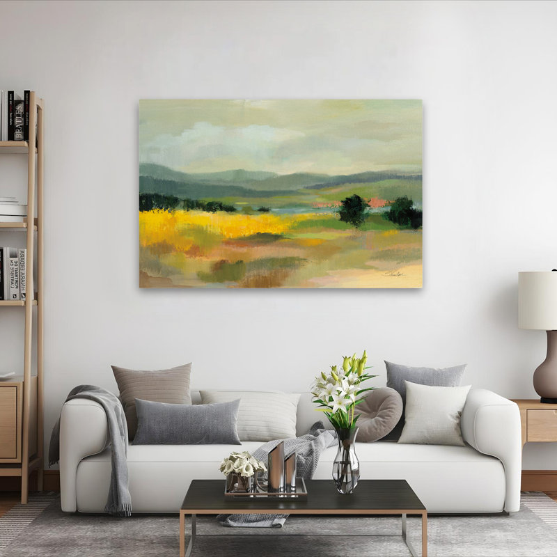 Champ de tournesols contemporain et moderne, H 60 po x l 40 po