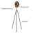 Brantley 60.5'' Black Tripod Floor Lamp