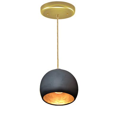 Luminaire suspendu à globe unique à 1 lumière
