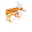 2-in-1 Transforming Interchangeable Outdoor Wooden Picnic Table Garden Bench