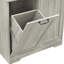 Armoire de rangement pour salle de bain avec portes et tiroirs, panier à linge inclinable, plusieurs espaces de rangement, style autoportant, tablette ouverte, tablette réglable