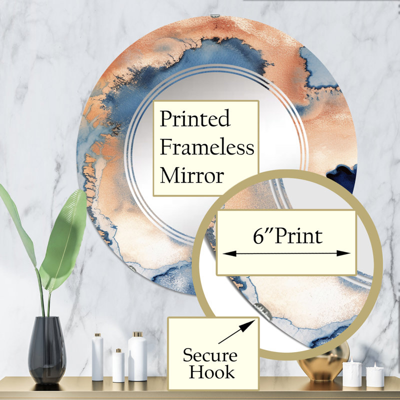 Miroir mural Anuraag, 32 po x 32 po