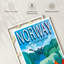 Norvège, affiche rétro sur toile-1936339412