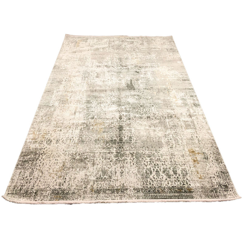 Tapis turc doré et gris 7 x 7 x 7