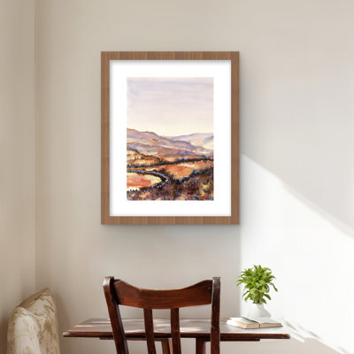 Reproduction matte encadrée mauve Canadian Forest