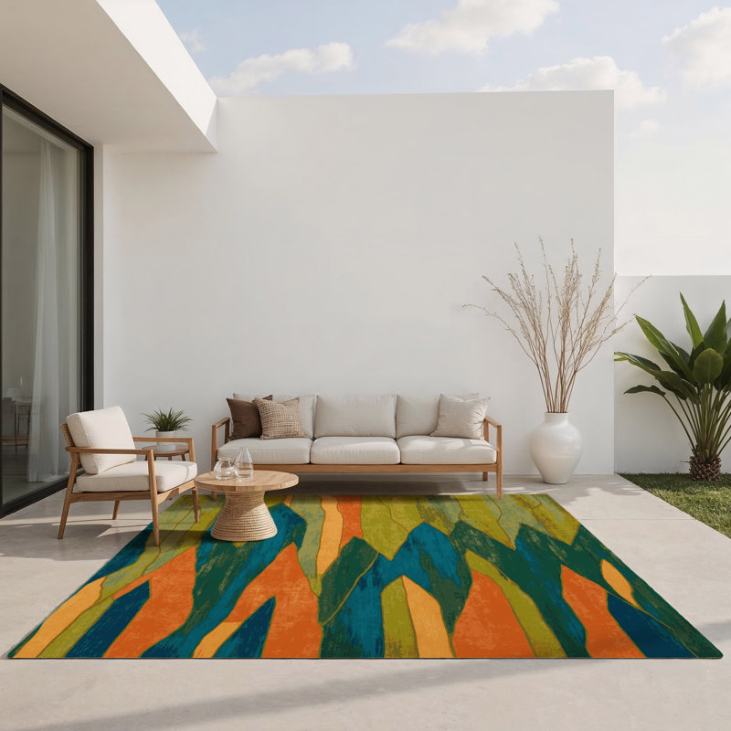 Eden’S Edge Indoor And Outdoor Area Rug, Rectangle 4' x 6'