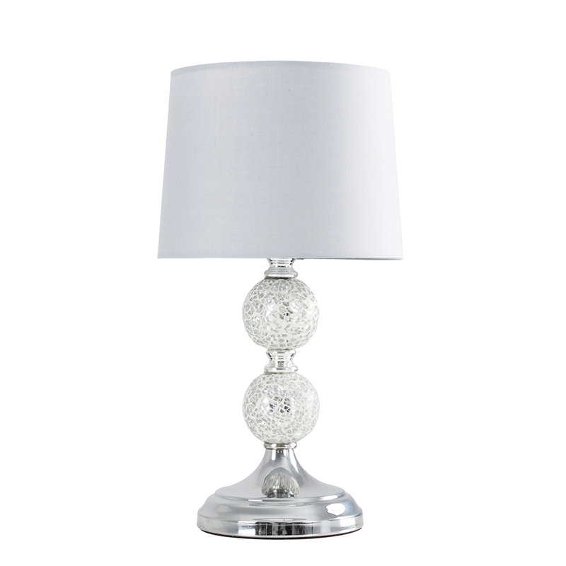 Korbin Metal Table Lamp, Grey, LED Bulb