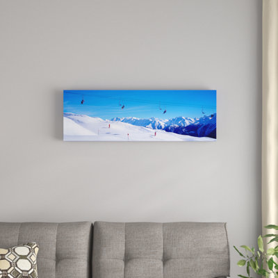 " Ski Lift In Mountains Switzerland "