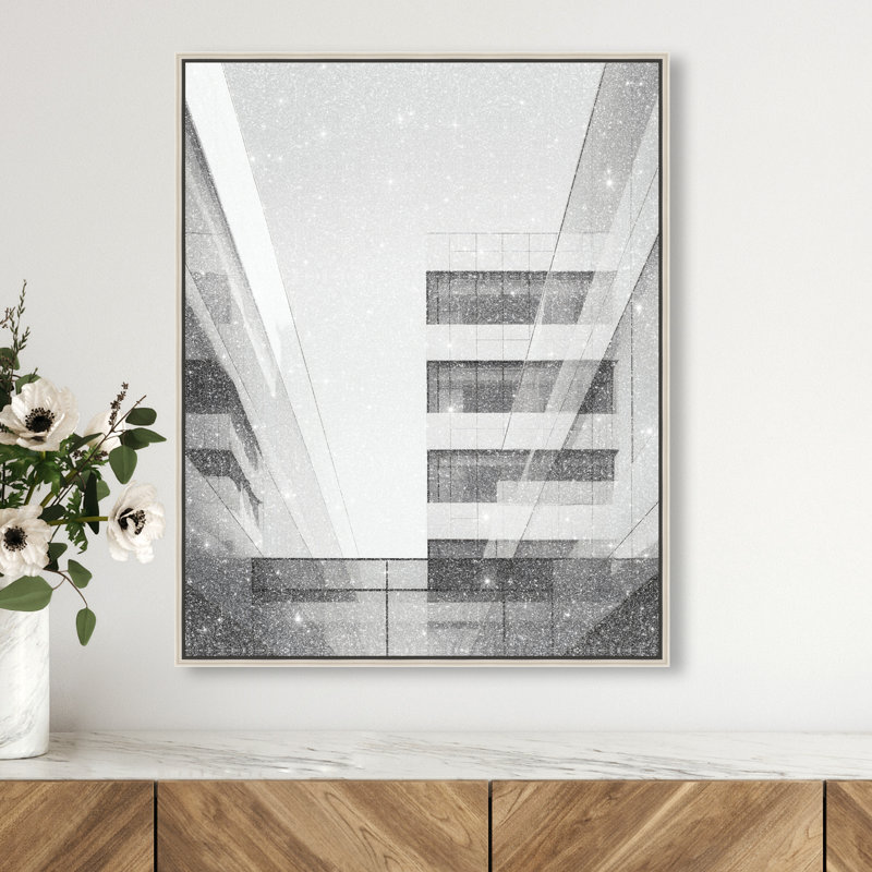 Glass Labyrinth I Print by Oliver Gal, 21"H x 25"W, Silver Floater Frame