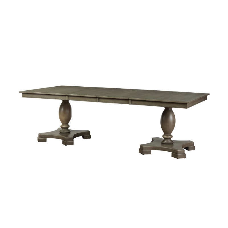Table de salle à manger rectangulaire en bois au fini chêne gris