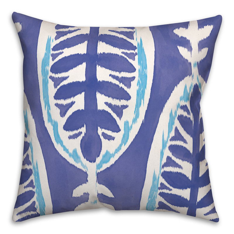 Housse et insert de coussin extérieur d'extérieur, Bleu