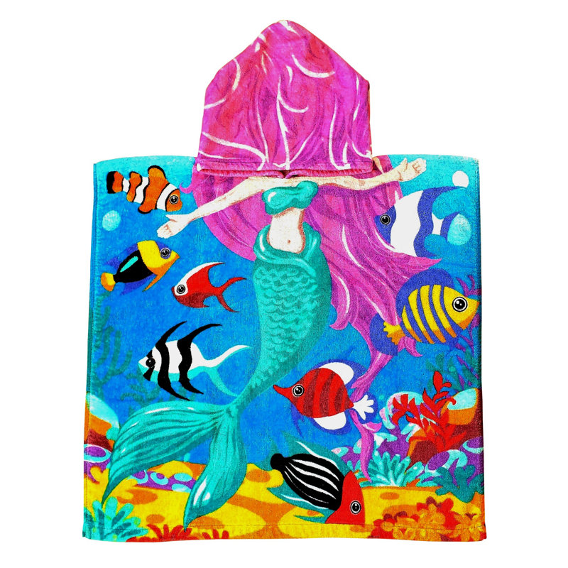 Serviette de bain 100% coton sirène