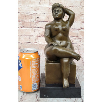 Tari Nude Full Figure Chubby Woman Bronze Sculpture By Fernando Botero