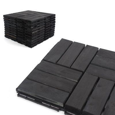 Carreau de terrasse en bois 12 po x 12 po