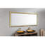 L 84 po x H 48 po H rectangulaire Miroir à DEL encadré anti-buée à fixation murale Miroir de salle de bain Miroir mural pour salle de gym et studio de danse-1649749601