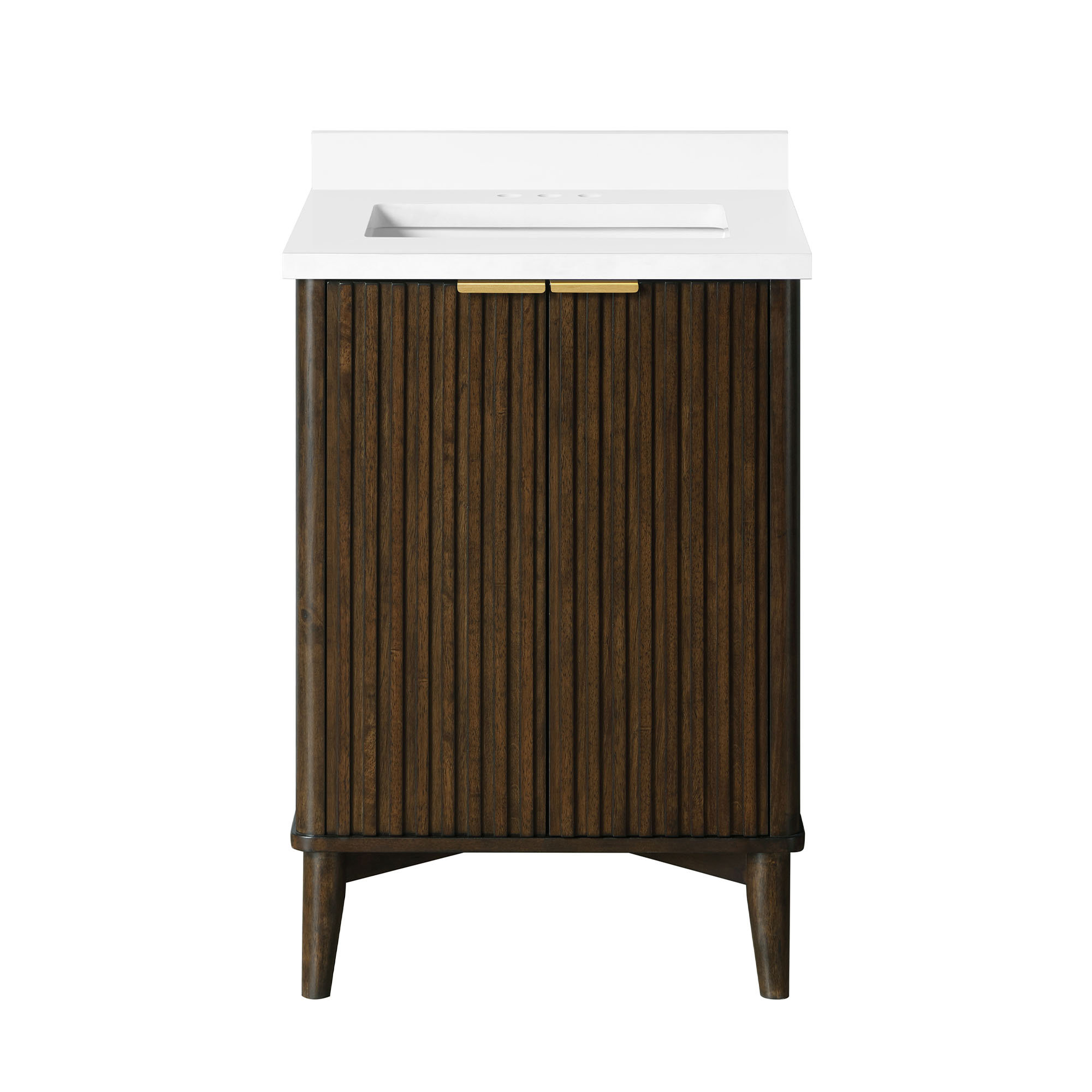  Gabi 24 in. Single Bathroom Vanity, Dark Walnut