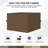 Aoodor Replacement 4-Panel Gazebo Sidewall Curtains-90565558-121327729