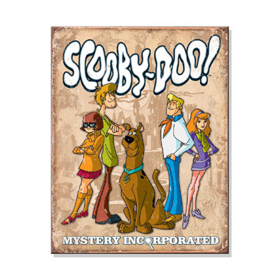 WB - Scooby Doo Gang Retro Metal Sign - Unframed Advertisements on Metal -  Trinx, 50A08CB4A5774EE7936A071A3A116A53