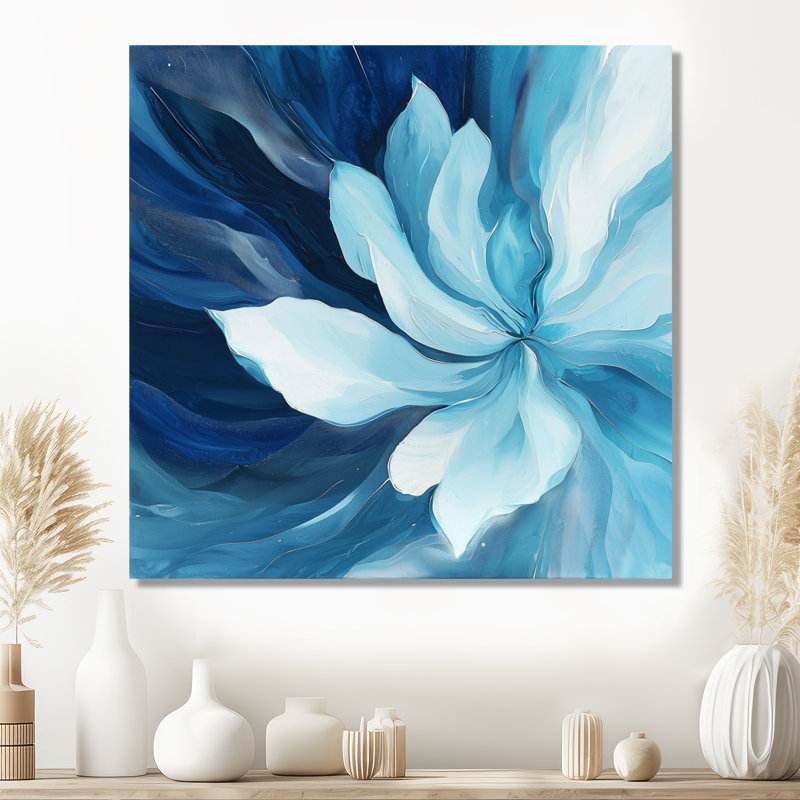 Éternelle mélodie de tulipe bleue II, H 16 po x l 16 po