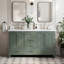 Meuble-lavabo double autoportant 67 po avec plateau en marbre Cambridge-90865111-132355251