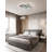 Modern Silver LED Multi Square Flush Mount-1921775977