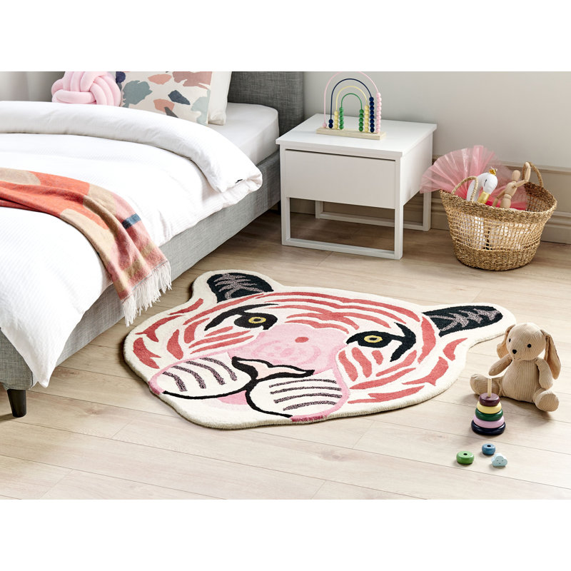 Labarbera Animal Print Wool Hand Woven 110cm X 120cm Area Rug