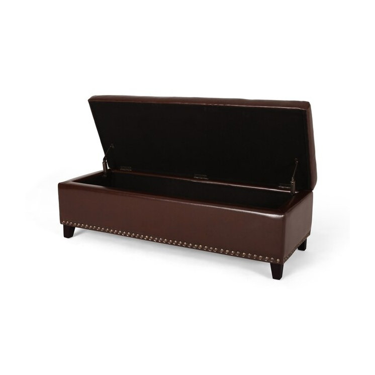 Banc de rangement avec repose-pieds 51 po