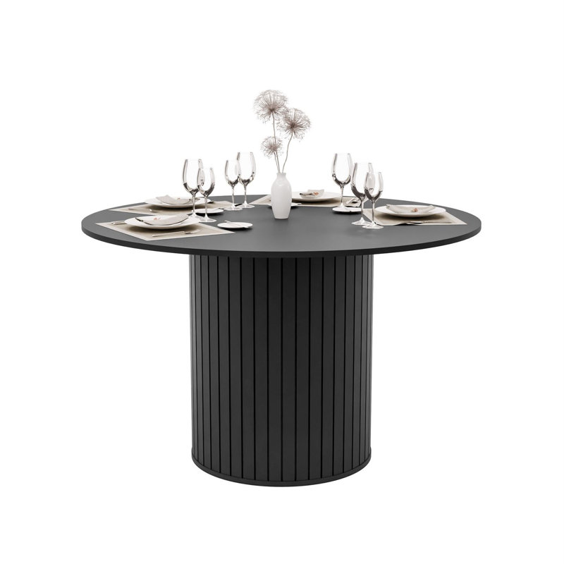 Round Dining Table, Black