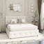 Upholstered Platform Bed With Classic Headboard And 4 Drawers, No Box Spring Needed, Linen Fabric, Queen Size-1330126114