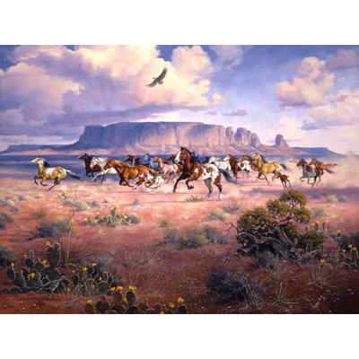 As Free As The Wind by Jack Sorenson - Wrapped Canvas Print