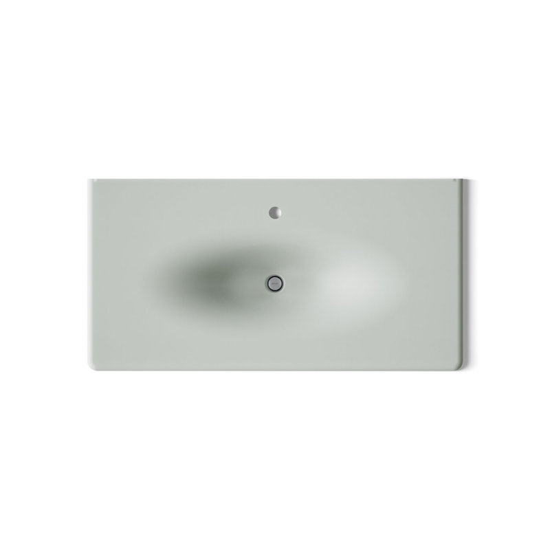 Iron Impressions 44" Single Bathroom Vanity Top, Sea Salt, 8" Centers