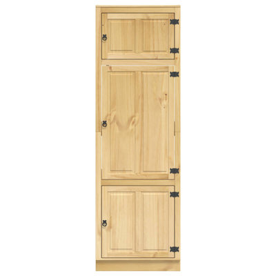 Vidaxl Cabinet With Storage SKI Honey Brown Solid Pine Wood Modern Furniture