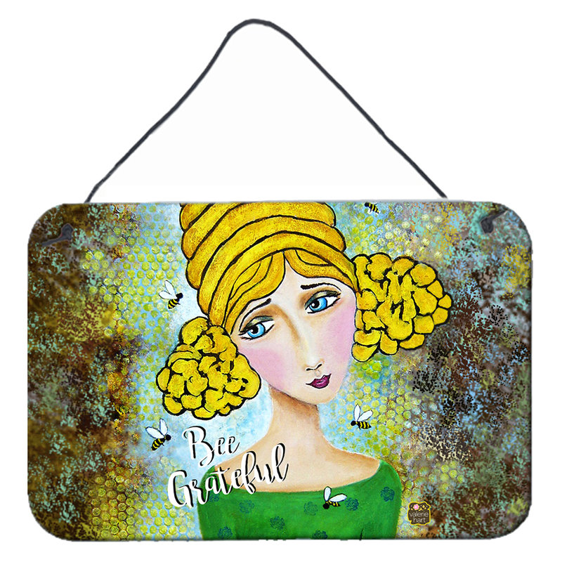 Décoration murale en tant que fille de l’abeille avec suspension à ruche