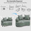 Chaise longue rembourrée incurvée sans siège requise
