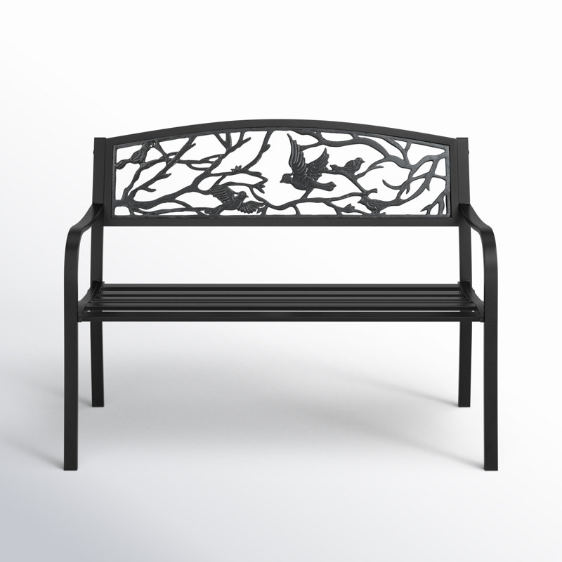 Banc de jardin en métal Avery