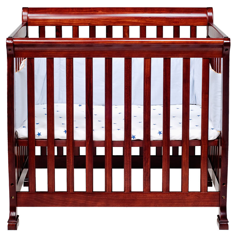 Lit de bébé convertible 4 en 1 Kalani Mini, Cerisier
