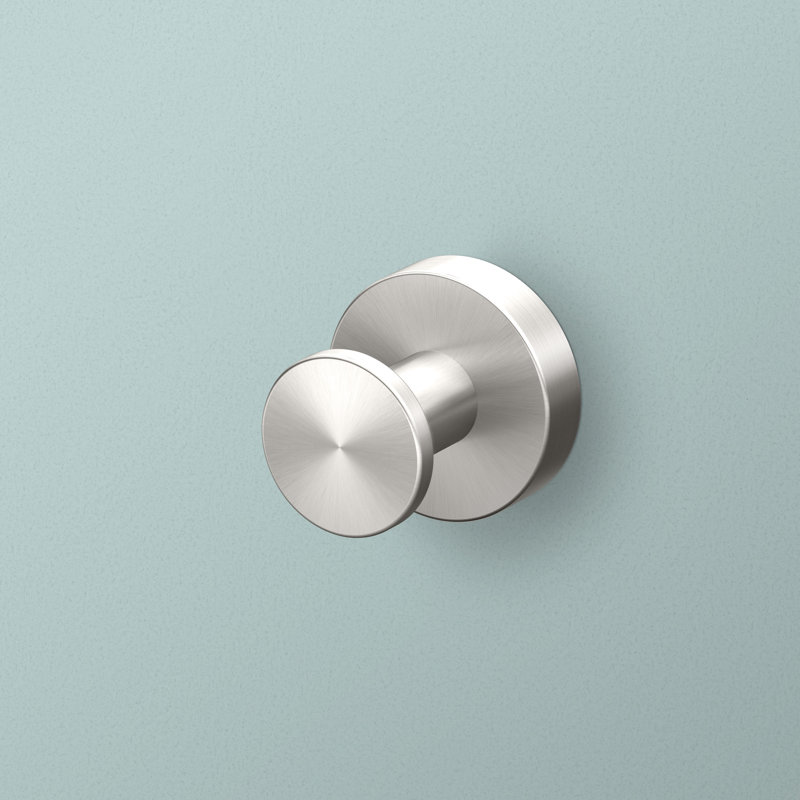 Glam Wall Mounted Robe/Towel Hook, Satin Nickel