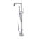Freestanding Bathtub Faucet With Hand Shower In . Two Handles, Manual Bathroom Faucet. Metal Made. Full Body Spray For Comprehensive Wash. Stylish And Concise Form. 6.13 Width, Depth, 43.01 Height,