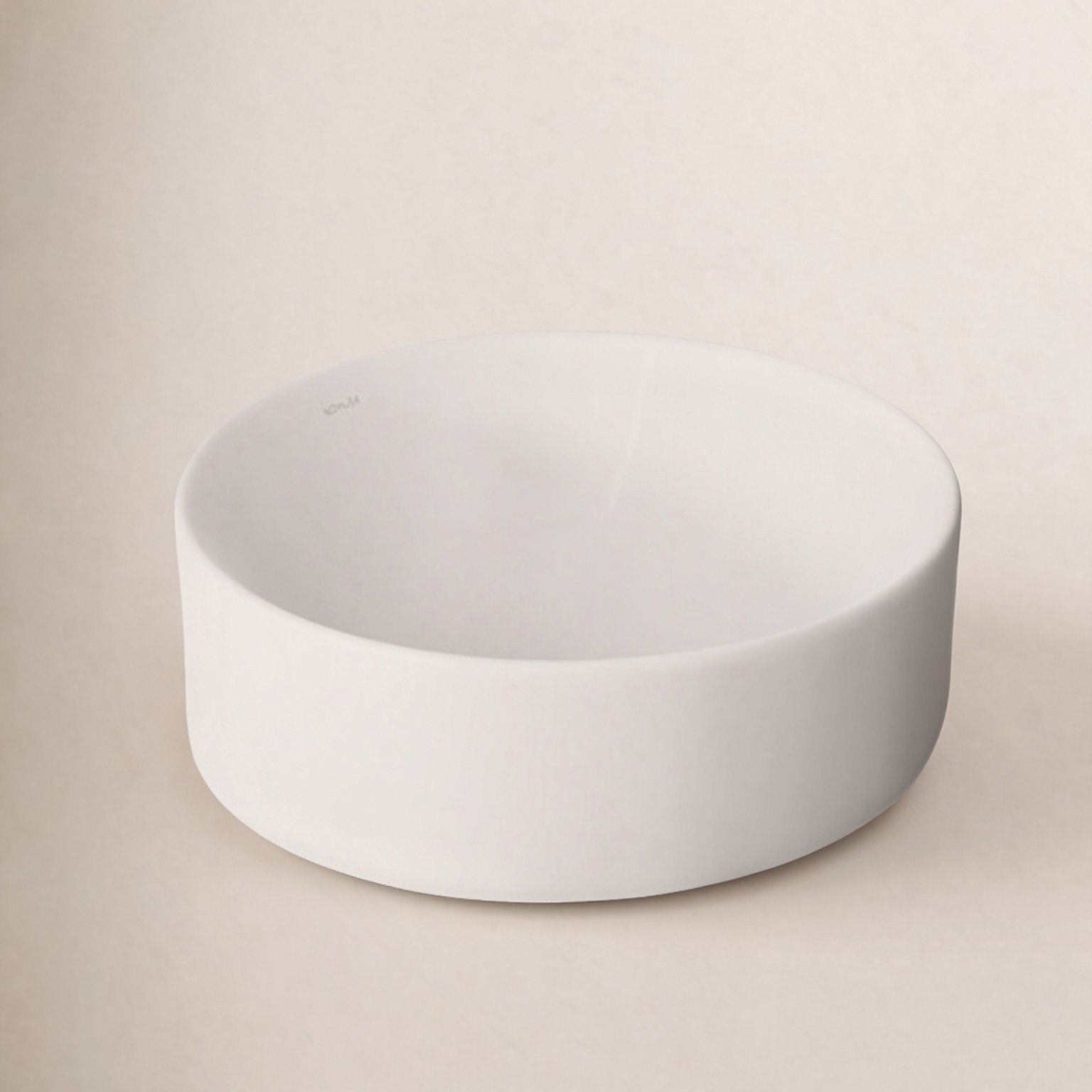Vox Round Vessel Bathroom Sink, White