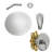 10" Rain Fixed Shower Head Systems Wall Mounted Shower-68024395