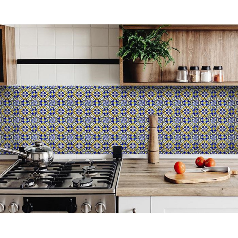 Ensemble de carrelage mosaïque auto-adhésif en vinyle 6 po x 6 po