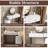 Modern Minimalist Dressing Table With Detachable Mirror And Rotatable Side Cabinet Makeup Table, Easy Assembly Vanity