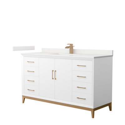 Amici Free Standing Single Bathroom Vanity with Top
