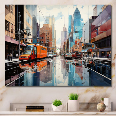 «Skyscrapers Urban Heights V», reproduction sur toile